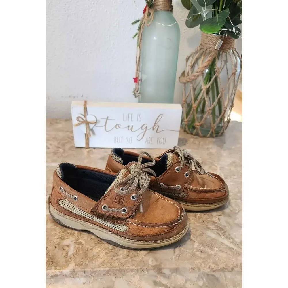 Sperry Top-Sider Brown Boat Shoes kids 11c